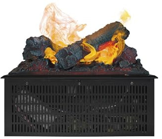 Wasserdampfkamin Cassette 400 - Einbaukamin mit Wasserdampf - einstellbare Flammenhöhe - Fernbedienung