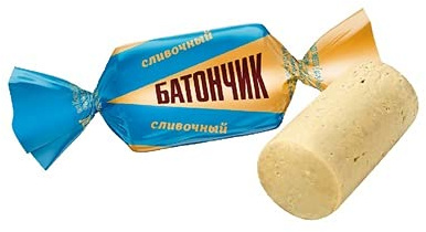 NEVSKIJ KONDITER Konfekt BATONCHIK SAHNE WEISS candy Russische Pralinen Unglasierte Pralinen Bonbons mit Cremegeschmack 1 kg