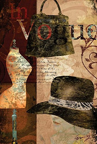 Bild auf gerollter Leinwand in Vogue Yang Eric – modischer vertikaler Kunstdruck in Vogue Kunstdruck 55_X_36_in