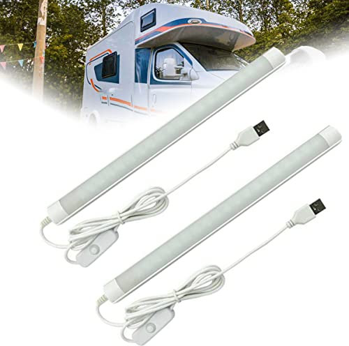 12V LED Leselampe, DC 12V Wohnmobil USB Powered Innenbeleuchtung, mit ON/OFF für Auto, Wohnmobil, Van, Bus, Caravan Boat