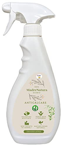 MadreNatura Umweltfreundlicher Entkalker mit ätherischem Geraniumöl, Zitronensäure und Milchsäure - Hygienemittel - 500 ml
