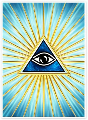 Posterlounge Allsehendes Auge Gottes, Symbol für Allwissenheit Poster | 30 x 40 cm von Lava Lova Wandbilder Wanddeko