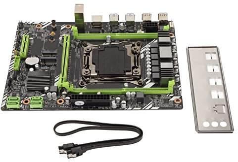 Elprico Carte Mère D'ordinateur X99 D4, Carte Mère de Jeu D'interface de Disque Dur DDR4 M.2 2 Canaux pour Processeurs de la Série E5 V3 V4