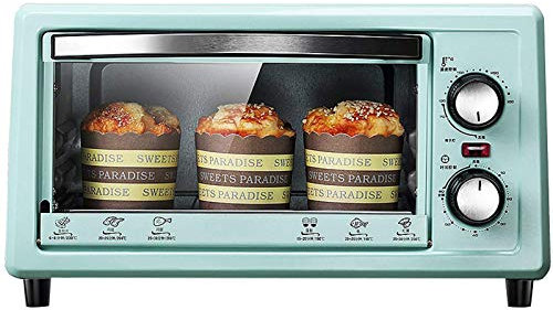 Mini four électrique multifonctionnel, four électrique de pain de gâteau de cuisson rétro, four à micro-ondes intelligent de revêtement d'acier inoxydable (bleu)