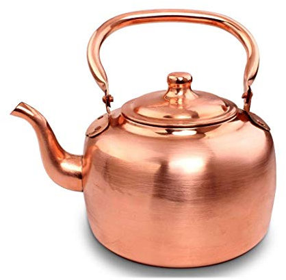 Bouilloire en cuivre pur – Casserole en cuivre à l'ancienne pour la soupe – Grande capacité – Épaississement – Idéal pour la cuisine et le brassage