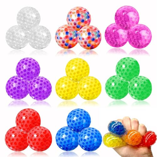 20 Stück Mini Stressball Antistressball Anti Stress Spielzeug Squeeze Toy Stress Ball Stressball Kinder Squishy Balls Kneten Angst Relief Anti Stressball für Autismus Dekompressions Spielzeug