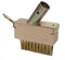 Brosse à poils en acier - Brosse de nettoyage pour joints - Grattoir à joints - Brosse de désherbage - Brosse à joints - Pratique - Manuel - Brosse en acier