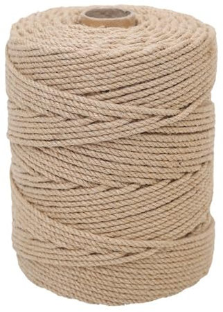 Spago di iuta, 100 m, corda di iuta naturale per la casa, 6 mm, corda di iuta ben intrecciata, corda di iuta per fai da te, artigianato artistico, floristica, confezioni regalo, decorazione,