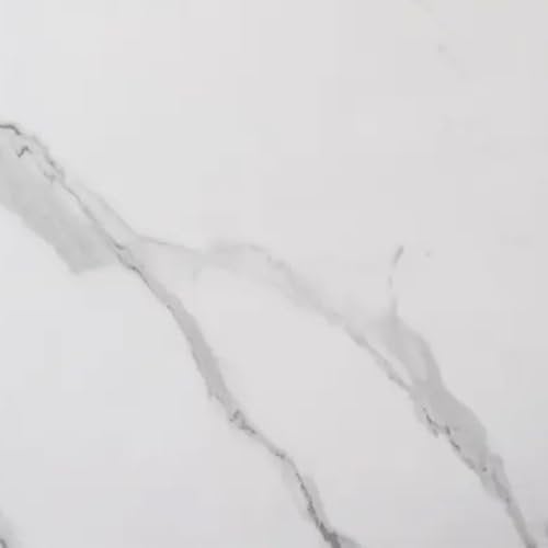 BAYSTONE® Bathroom Shower Wall Panel 2400 x 1000mm, PVC Cladding Coloured Panels for Showers, Matt White Marble