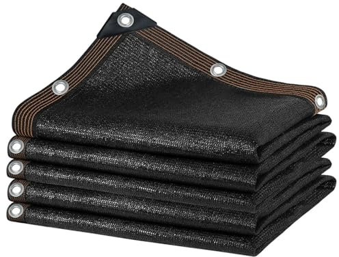 Schwarz Schattiernetz 85% Sonnenschutz Netz Sonnensegel für Carports Zaun Hof Sonnenschutzgewebe Sichtschutz Abdeckung Gewächshaus 1x2 6x6 1x5 2x4 2x6 3x3 5x8 3x7 1x8 6x10m(3x3.0m)