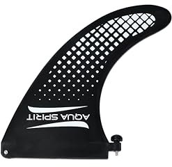 Aqua Spirit SUP Replacement Curved Fin, Removable Inflatable Paddle Board Fin Lightweight Durable Suitable for Barracuda, Tempo, Splash, Flameback, Vanguard, Tidal King California & Miami & more