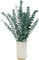 DINGHENG Eukalyptus Getrocknet, 12 Stück Getrockneter Eukalyptus Dekoblumen, 43cm Natürliche Trockenblumen für Hochzeiten, Tischdeko, Blumenarrangements, Heimdekoration, langlebige Eucalyptus-Blüten
