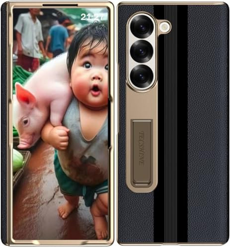 Custodia per Samsung Galaxy Z Fold 6, Custodia per Cellulare, Cover per Telefono in Pelle per Samsung Z Fold6