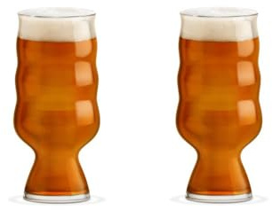 Holmegaard x Mikkeller IPA Beer Glass | Machine-Blown Glass | 17 oz | Set of 2