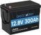 Oasesenergy LiFePO4 12V 300Ah litio Batteria Mini mit 200A BMS und 4000~15000 Zyklen, 10 Jahre Lebensdauer, 3840Wh 12V Batteria al Litio da für Wohnmobil, Solarpanel Kit, Backup-Strom, Camping, Boote