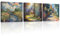 Piy Painting Paysage Art Mural Sur Toile, Impression Sur Toile, Peinture Décorative Moderne Forêt, Tableau De Toile Idyllique Pour Salle De Bains Entrée Hall d'Entrée Café Cuisine, 3x30x30 cm