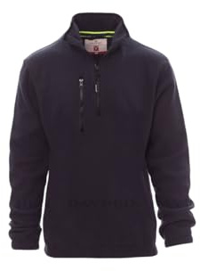 Payper Pirenei Felpa Pile da Lavoro Uomo Donna 100% Poliestere Mezza Chiusura Zip Elastici stringi Polso Tasca Frontale
