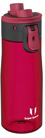 Super Sparrow Trinkflasche - Tritan Wasserflasche - 750ml - BPA-frei - Ideale Sportflasche - Ein-Klick Schnellfluss TouchGulp Trinkflaschen - Leicht, Nachhaltig
