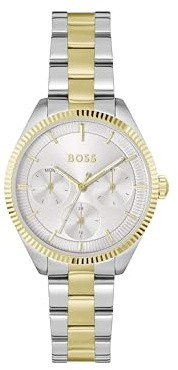 BOSS Multi Zifferblatt Quarz Uhr für Damen Kollektion SAGE Sport mit Edelstahlarmband – Erhältlich in Silber, Gold oder Bicolor