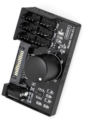 divuukyi Fan Speed Controller Speed Regulator Fan NAS Server Fan Controller Power On 4Pin Fan Governor NAS Server Fan