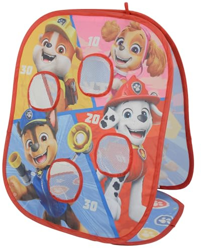 Paw Patrol Kids 2 in 1 Bean Bag Toss & Target Game | Quick & Easy Pop Up Indoor Outdoor Play | Childrens Fun Garden Beach Camping Party Games | Ages 3+