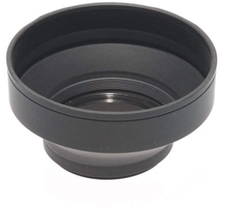 Phottix 52504 – Gegenlichtblende für 62 mm, schwarz