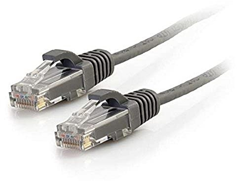 C2G/Cables to Go 01084 Cat6 Snagless Unshielded (UTP) Slim Network Patch Cable, Grey (6-inches)