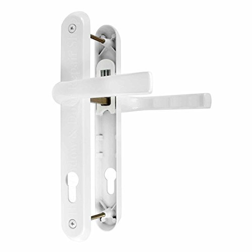 Avocet Polished White 'Affinity' Door Handle Set 92PZ 92mm Sprung Lever / Lever Pair -
