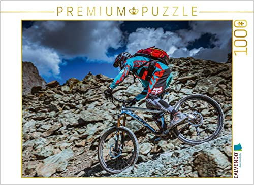 CALVENDO Puzzle EIN Motiv aus dem Kalender Downhill Action | 1000 Teile Lege-Größe 64 x 48 cm Foto-Puzzle für glückliche Stunden