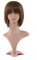 MapofBeauty Natürliche Weibliche Kurze Glatte Haare BOB Perücke (hellbraun)