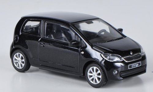 Skoda Citigo, met.-schwarz, 3-Türer , 2012, Modellauto, Abrex 1:43