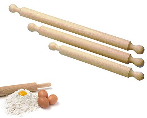 Panetta Casalinghi - Mattarello in Legno, Beige, 4 x 32 cm, Legno, Beige, 4 x 32 cm
