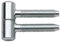 Gedotec Möbelband Metall Türbänder Zimmertür Einbohrband zweiteilig | Zargenbänder zum Einbohren | Band Gr. ø 11 mm | Stahl verzinkt | Scharnier Modell 1.1100 | 6 Stück - Türscharnier für Holz-Türe