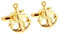 Honey Bear nautische Anker Anchors Manschettenknöpfe Cufflinks, Nautical Edelstah für das Geschäft Hochzeit Geschenkl,1 Paar (Gold 1)