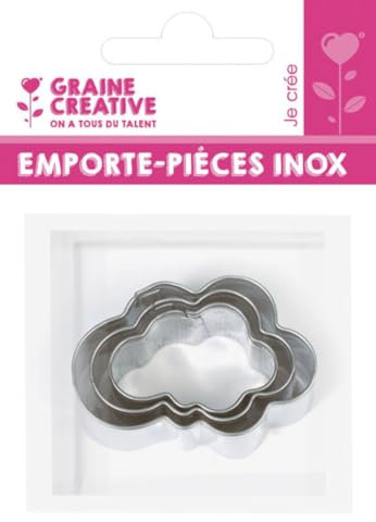 3 mini emporte-pieces inox nuages -