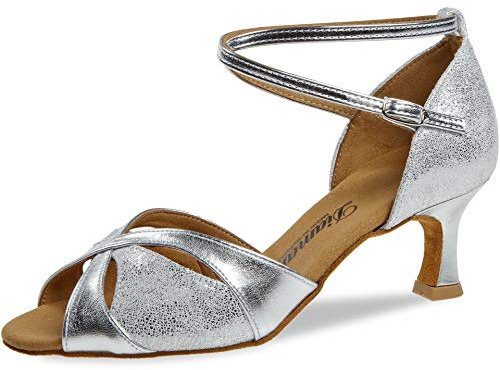 Diamant TANZSCHUHMANUFAKTUR Damen 141-077-463 Tanzschuh, Silber, 39 1/2 EU