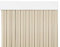 MERCURY TEXTIL Cortina para Puerta Tiras PVC 210x90cm，Cortina para Puerta Exterior (Beige+Filo Marron P2)