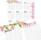 Geburtstagskalender in rosa I DIN A3 I Dauerkalender jahresunabhängig I Wandkalender für Mädchen, Frauen, WG, die ganze Familie I dv298
