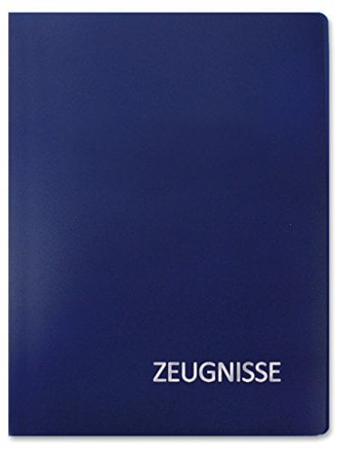 Roth Zeugnismappe Basic A4 Blau 20 Einlagen