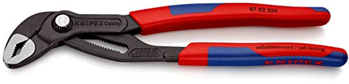 Knipex Cobra Water Pump Pliers Multi-Component Grip 250mm - 46mm Capacity