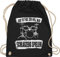 Turnbeutel Rucksack - Musik Instrument Zubehör - Der tut nix. der will nur Schlagzeug spielen. - Unisize - Schwarz - geschenk schlagzeuger instrumente für musiker drums beutelrucksäcke geschenke