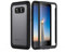 seacosmo Cover per Samung Galaxy S8 Plus, 360 Gradi Rugged S8 Plus Custodia Antiurto Trasparente Case con Protezione Integrata dello Schermo, Nero