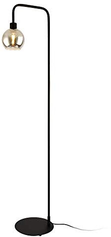 lux.pro Stehleuchte 'Auckland' 155cm E27 max. 60W Stehlampe Design Standleuchte Kugelleuchte Stand Lampe Metall Schwarz mit Schnurzwischenschalter Innenbeleuchtung