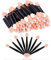 Desenda 50pcs Disposable Dual Sided Eyeshadow Brushes, Eye Shadow Applicator Sticks, Soft and Comfortable Sponge Tipped Eye Make up Applicators