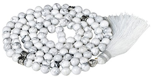 Fukugems Mala-Halskette, tibetisch, 108 Perlen, für Damen und Herren, Mala, Stein, Armband, Buddhistisch, Meditation, Halskette, 38 inch, Edelstein, Perlen
