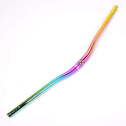 Bunte Fahrradlenker 31,8 mm XC MTB AM Downhill Rennrad Vorbau Mountain Road Bike Bunte Lenker 800 mm (25 mm Steigung)
