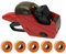Preisauszeichner Set | UNO C6 Etikettier-Gerät | Hand-Auszeichner mit 7.500 Etiketten in leuchtorange ablösbar | robust und langlebig | PB-Onlinehandel
