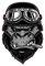 EROSPA® Aufkleber KFZ Auto Motorrad - Grimmiger Gorilla Biker - Car-Sticker