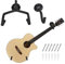 Metdek Gitarrenhalter Für Die Wand Schräg, Gitarren Wandhalterung Akustik Klassische,Gitarren Ständer Wandhalter Gitarrenständer, Gitarrenhalter Wand Display Für Ukulele, Gitarre, Banjo