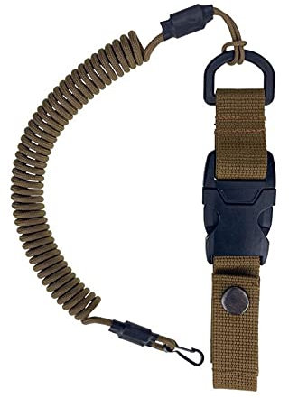 EdcX Paracord Tactical Lanyard, Spiral-Kabel, elastischer Schlüssel-Anhänger aus Paracord